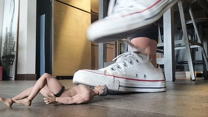 Crushed beneath Converse