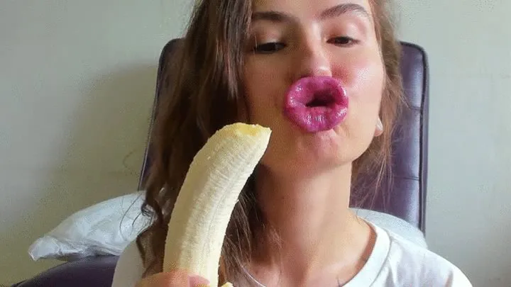 Banana lip pouting