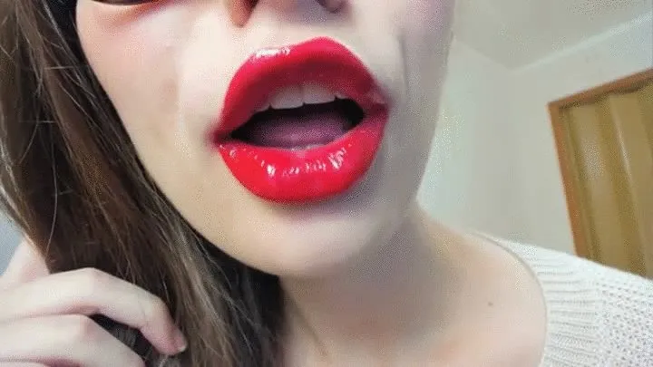 Hot red kiss