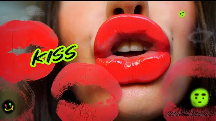 Sticky Virtual Hot Red Kiss