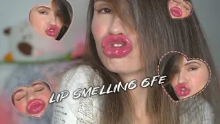 Sexy girl lip smelling GFE