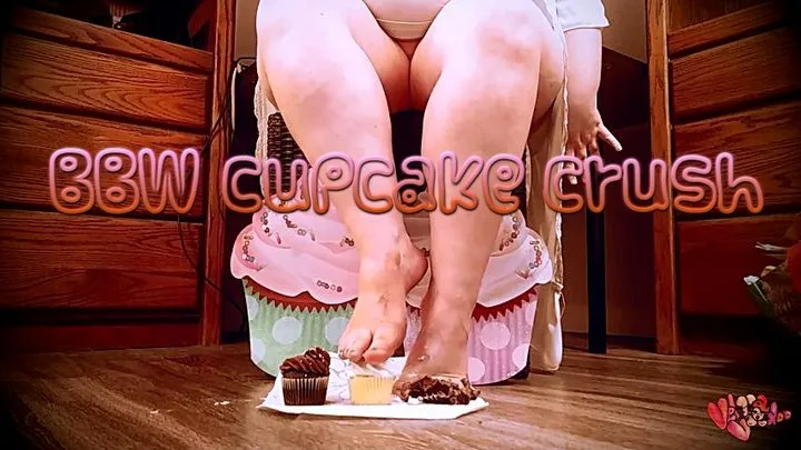 BBW Feet Crushing Cupcakes