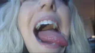 Haley's Mouth, Tongue, And Throat Close Up