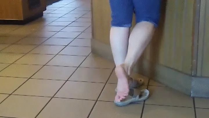 Sexy Sandal Play at Pizza Hut!