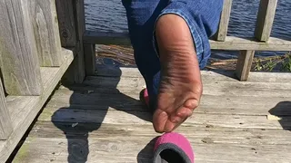 Nylon Adventure at the Pier (With Nylon Soles in Your Face)!