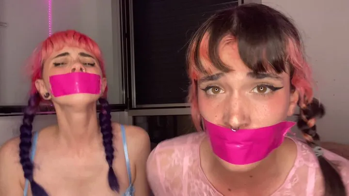 Pink bondage girlfriends!