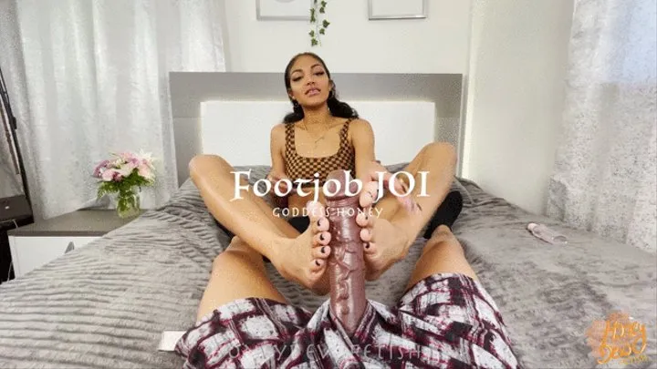 Footjob JOI