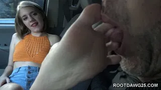 Dakota Burns in Stinky Feet Frontseat