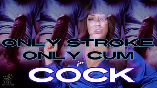 Only Stroke, Only Cum for Cock Gay JOI Big Cock Cum Shots Masturbation Encouragement