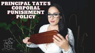 Principal Tate's Corporal Punishment Policy