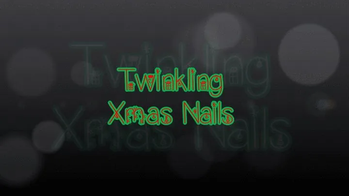 Twinkling Xmas Nails