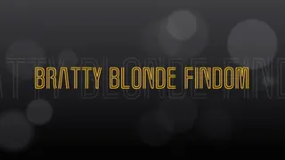 Bratty Blonde FinDom ft Goddess Asari AKA GalacticDomme