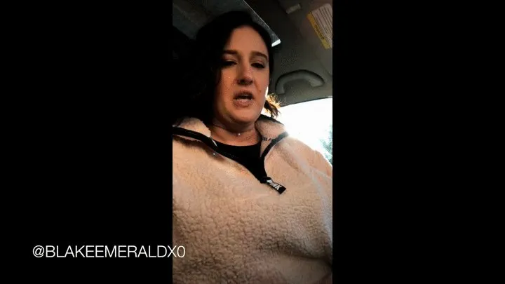 Hiccuping and Flashing Huge Tits While Driving Across Town