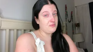 Crying Fetish w Blue Eyed Brunette