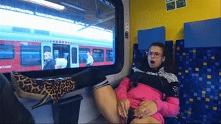 CUCKOLD COUPLE ON THE TRAIN-CUCKY,NOW EVERYONE CAN SEE YOUR WIFE IS A SLUT AND YOU ARE JUST A LOSER!