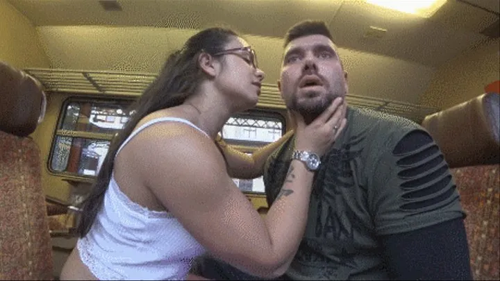 FULL SCENE :YOU ARE MY BITCH ANYWHERE AND ANYTIME-I SLAP YOU AND LICK YOUR RED HOT FACE IN PUBLIC ON THE TRAIN