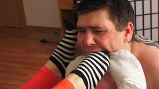 THE DEFINITION OF HENPECKED HUSBAND:Suck his socks and become the most miserable husband in the world! (16 minutes)