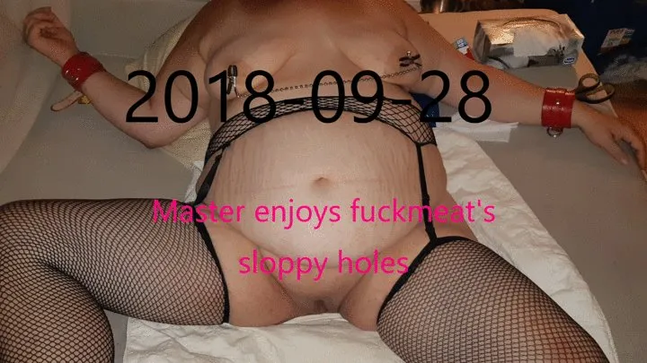 2018-09-28 - Master Enjoys fuckmeat (BBW, ass fuck, bondage, rough)