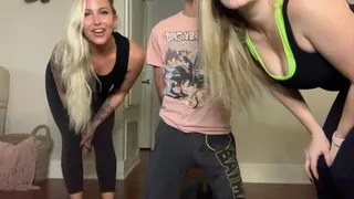 Double Domme Ballbusting Quickie