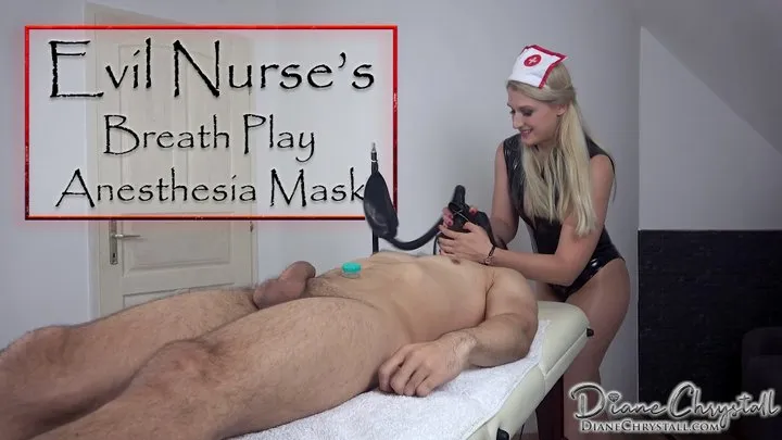 Evil Nurse's Breath Play with Anesthesia Mask