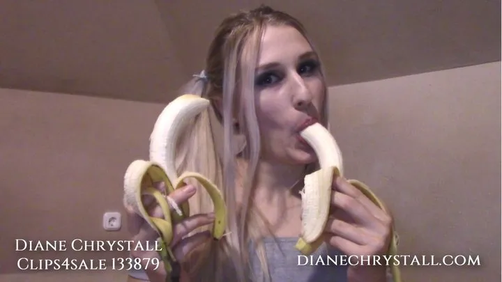 I Fucking love Bananas! Feed me Step-Daddy!