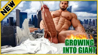 Stepson's Growth Ray Incident: Covering the City with Cum