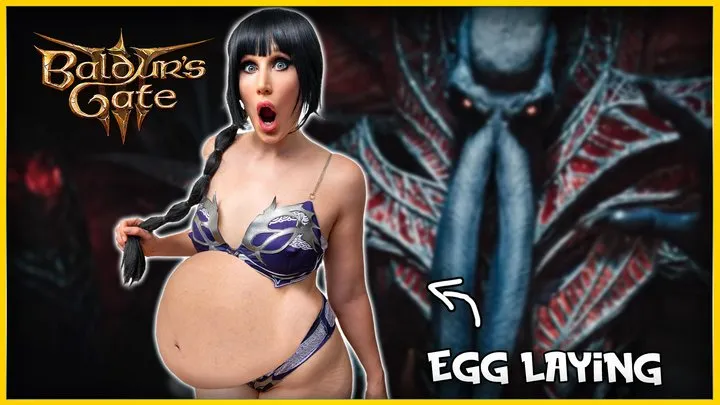 Alien Insemination: Shadowheart's Egg Laying Pregnant Belly Inflation