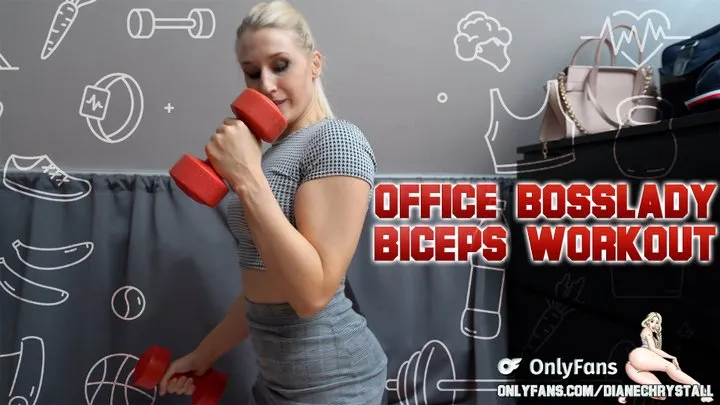 Angry Bosslady Biceps Pump Curls Workout