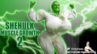 Hulking out Muscle Growth She Hulk Transformation 2