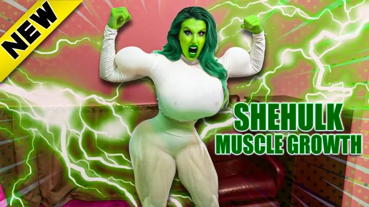 Hulking out Muscle Growth She Hulk Transformation Custom