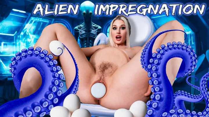 Alien Impregnation Egg laying Belly inflation Transformation