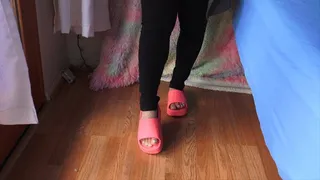 Pregnancy Edition: Hot Pink Sandals