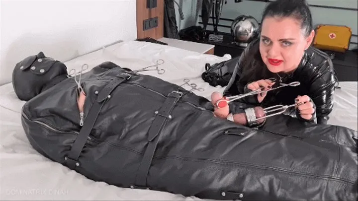 Leather Bondage &amp; CBT - part 2