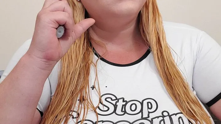 Wet Hair BBW Smoking Chat