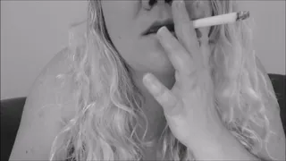 Black and White BBW Smoking