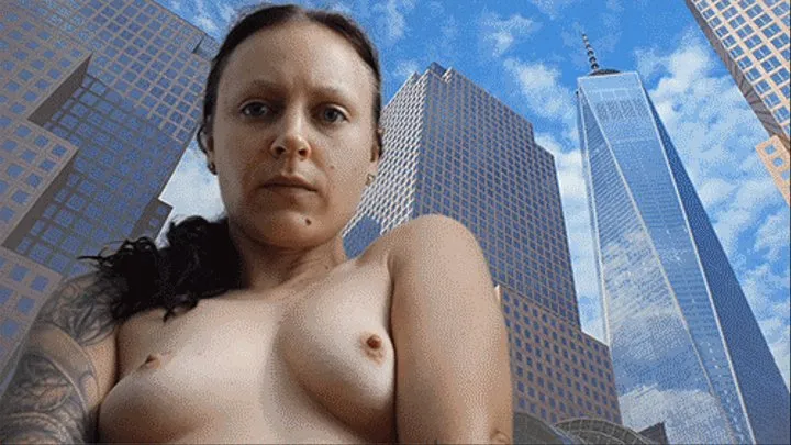 Naked Giantess in the City