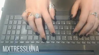 Hand Fetish Typing Ignore ASMR