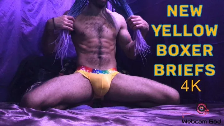 New Yellow Boxer Briefs