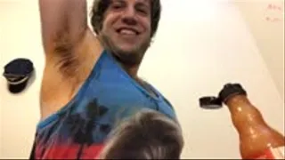 Guy Makes Homo Lick Hot Sauce Covered Armpits JOI