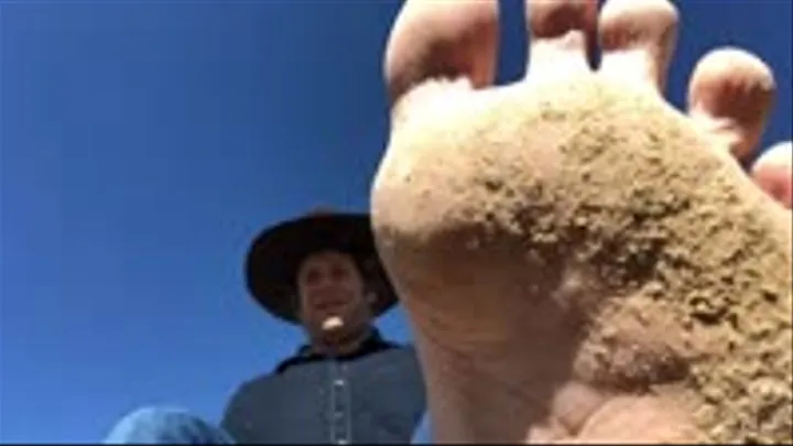 Outdoors Cowboy Dirty Gay Foot Worship & JOI