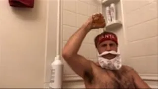 Santa Takes a Piss Splosh Bath In His Own Pee