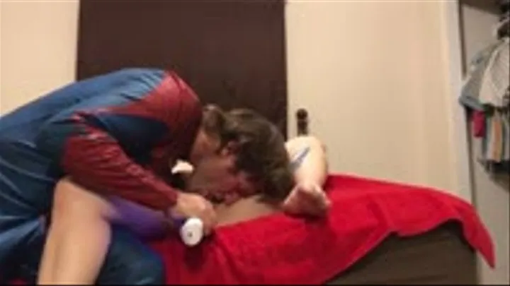 Spidey Makes Nikki Cum On His Cock