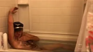 Pilot In Bathtub Licks His Armpits & Curses At Creep POV