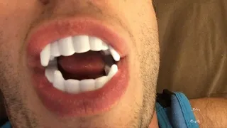 Sexy Vampire Teeth & Tongue Worship