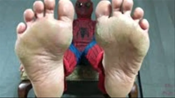 Spidey Gives Baddie A Foot In Face Domination POV