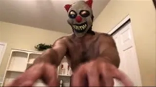 Hairy Scary Clown Gives Homophobe A Bound Tickle POV
