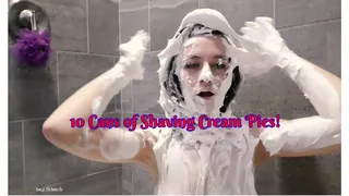 10 Cans of Shaving Cream Pies to the Face