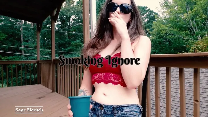 Sage Eldritch Cigarette Smoking in Sunglasses Ignore