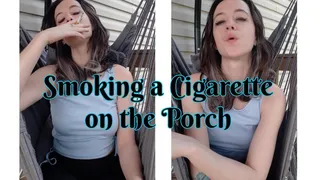 Sage Eldritch Smoking a Cigarette on the Porch