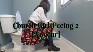 Church Girl Sage Eldritch Peeing #2 [Voyeur]